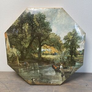 Vintage 1966 New Sealed - Hay Wain Devon Octagonal Puzzle Milton Bradley 700 pc